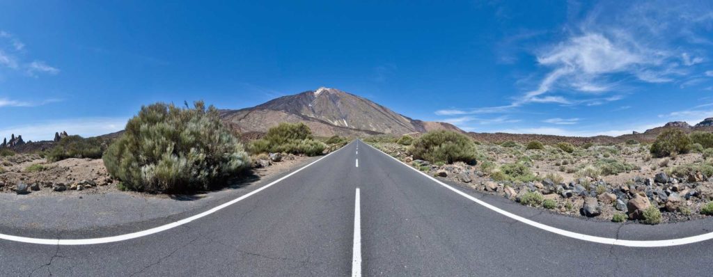 Straße Teide, vergleichbar Ihrem Weg  beim Teneriffa Auswandern